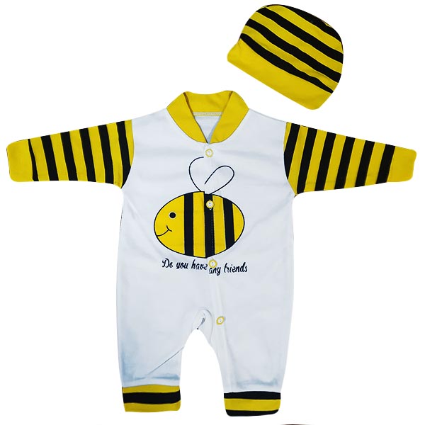 نقد و بررسی ست سرهمی و کلاه نوزادی مدل زنبورک کد Bee1 توسط خریداران
