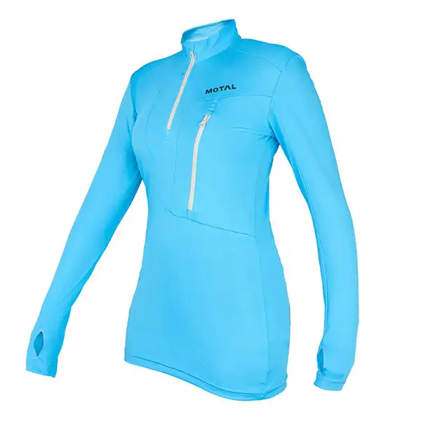 تی شرت ورزشی زنانه مدل نیم زیپ