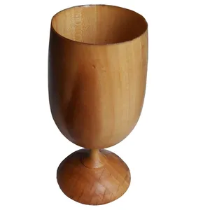 جام چوبی مدل پایه دار