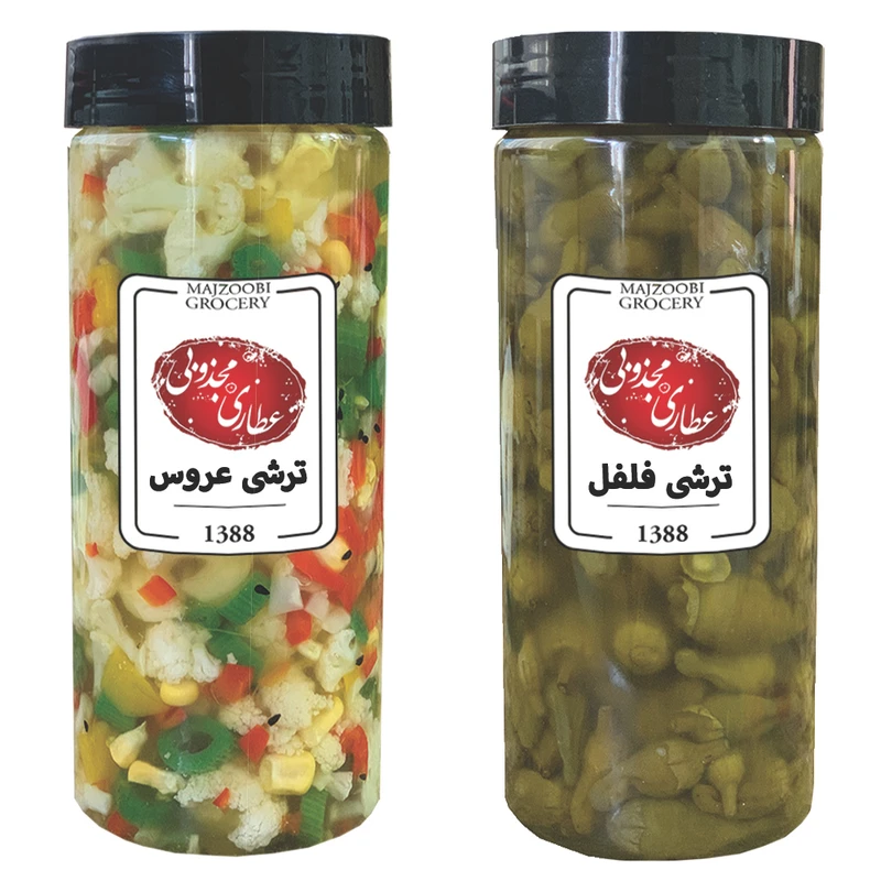 ترشی فلفل و ترشی عروس مجذوبی - 1500 گرم
