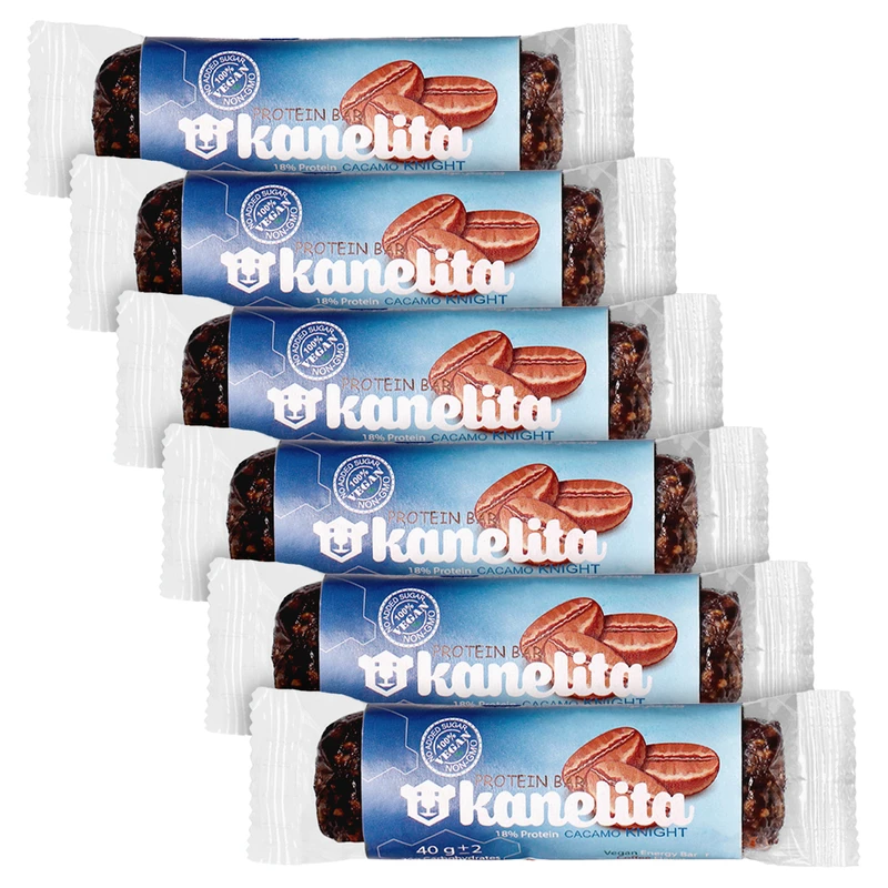 پروتئین بار کاکائو تلخ و بادام زمینی کاکامو نایت کنلیتا - 40 گرم بسته 6 عددی