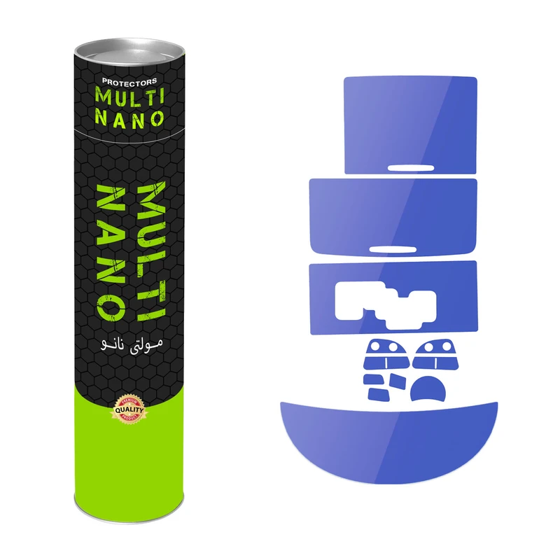 برچسب محافظ مانیتور و کنسول خودرو مولتی نانو مدل X-F1T مناسب برای کمری 2007 مجموعه 7 عددی