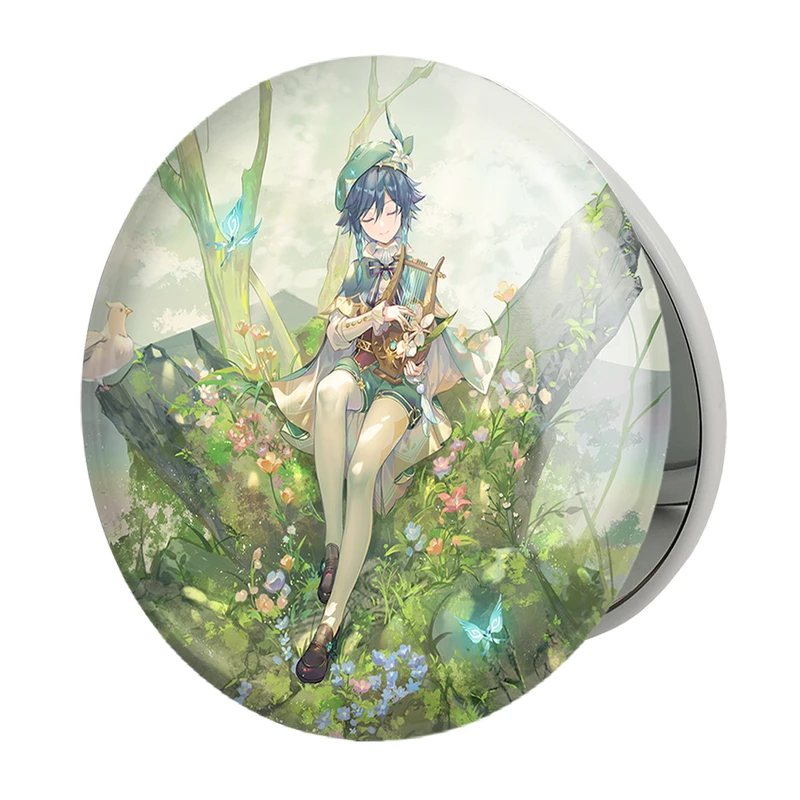 آینه جیبی خندالو طرح بازی گنشین ایمپکت Genshin Impact مدل تاشو کد 25661 