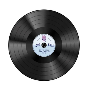 پوستر طرح صفحه گرامافون کد 04