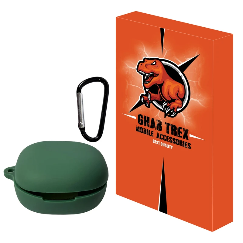 کاور قاب تی رکس مدل PODCASE مناسب برای کیس هدفون بی سیم کیو سی وای Melobuds ANC HT05 به همراه قلاب