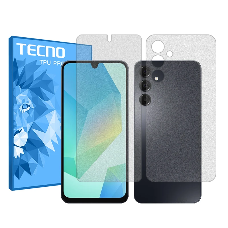 محافظ صفحه نمایش مات تکنو مدل Resistant‌ مناسب برای گوشی موبایل سامسونگ Galaxy A16  به همراه محافظ پشت گوشی
