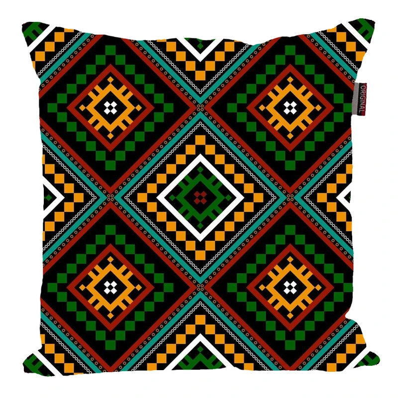 کوسن پاد آفرین مدل سنتی طرح گلیم فرش کد PK30310