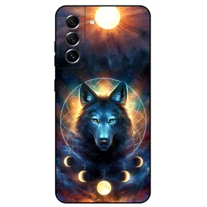 Megafone Wolf and Moon 8006 Cover For Samsung Galaxy S21 FE 5G