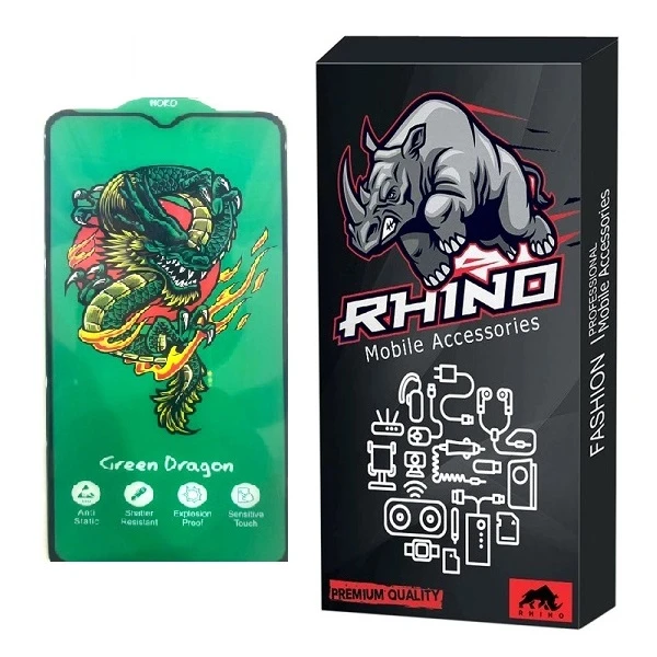 محافظ صفحه نمایش راینو مدل Green Dragon مناسب برای گوشی موبایل اپل iPhone 12 pro max