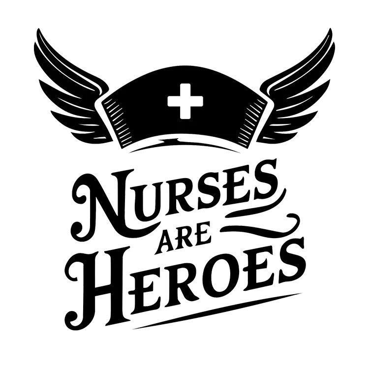 استیکر پارچه و لباس پاد آفرین مدل پرستار کادر درمان بیمارستان کد S2430