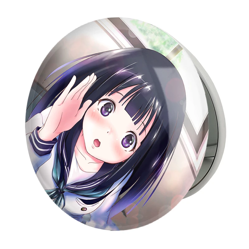 آینه جیبی خندالو طرح چیتاندا انیمه هیوکا Hyouka مدل تاشو کد 17084 