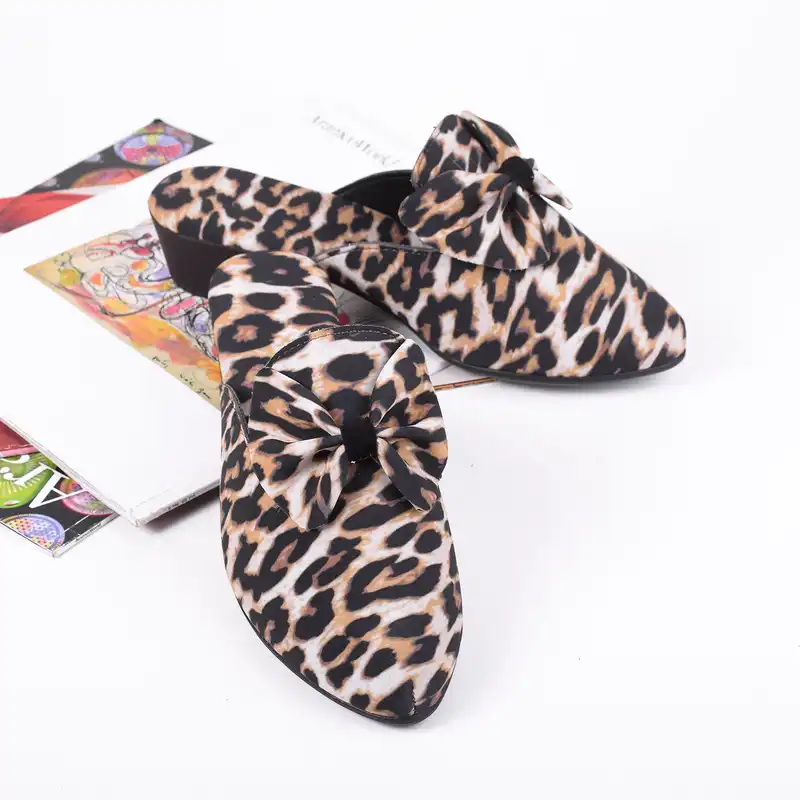 صندل زنانه نیکتا مدل پلنگی NCF.2537