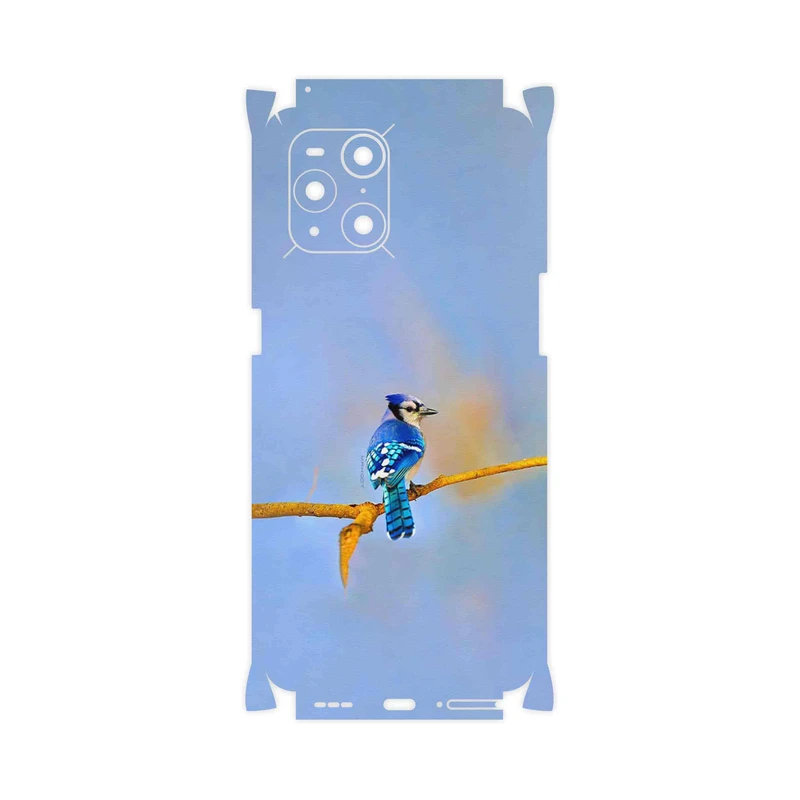 برچسب پوششی ماهوت مدل Cyanocitta cristata-FullSkin مناسب برای گوشی موبایل اپو Find X3 Pro