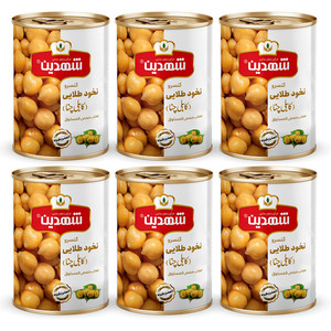 کنسرو نخود طلایی کابلی چنا شهدین - 370 گرم بسته 6 عددی