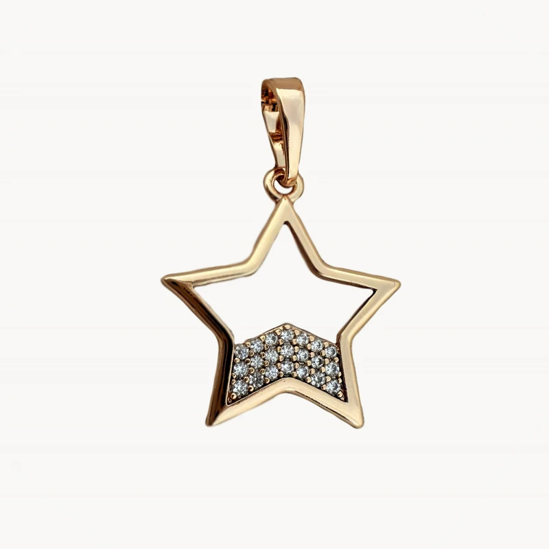 آویز گردنبند طرح ستاره ژوپینگ مدل X001113683