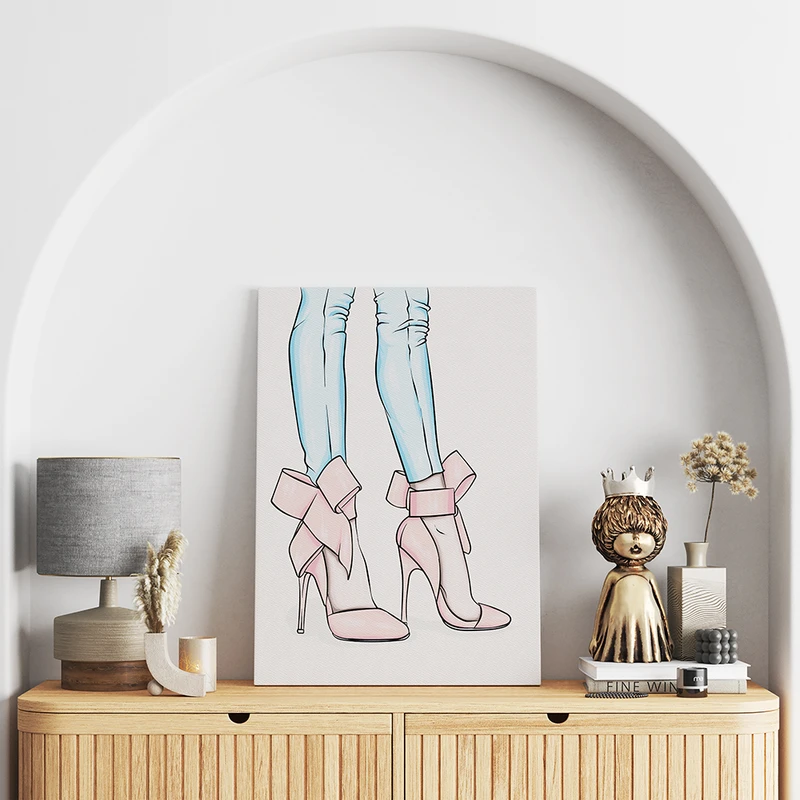 تابلو شاسی مدل کفش پاشنه بلند فشن کد T320630