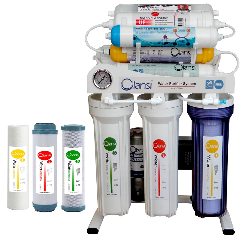 دستگاه تصفیه کننده آب اولانسی مدل REVERSE OSMOSIS - AT8080 به همراه فیلتر مجموعه 3 عددی