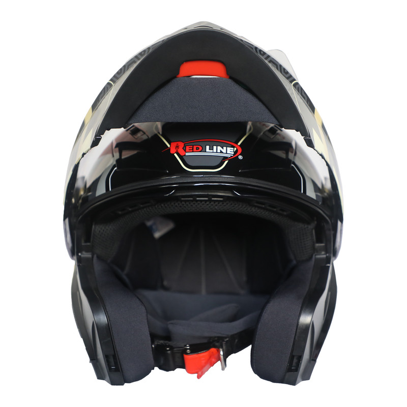 کلاه کاسکت ردلاین مدل 939_BRIGHT BLACK_Gold Lose