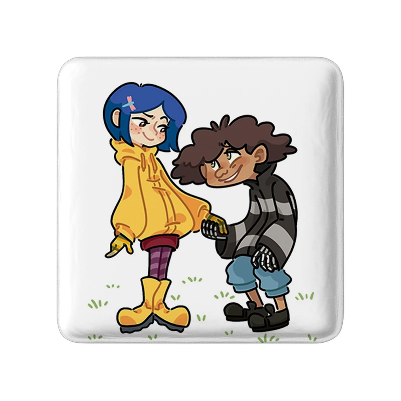 مگنت خندالو طرح کورالاین و اضافی Coraline مدل مربعی کد 20794