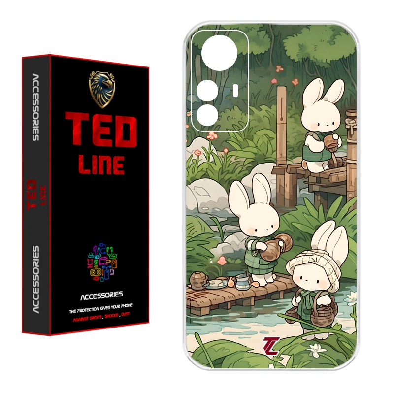 کاور تدلاین طرح خرگوش کد 1182 مناسب برای گوشی موبایل شیائومی Redmi Note 12S