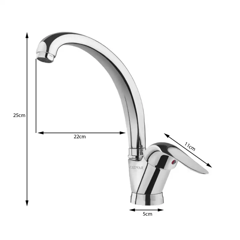 ست شیرآلات زدوار مدل مونیکا پلاس مجموعه 6 عددی