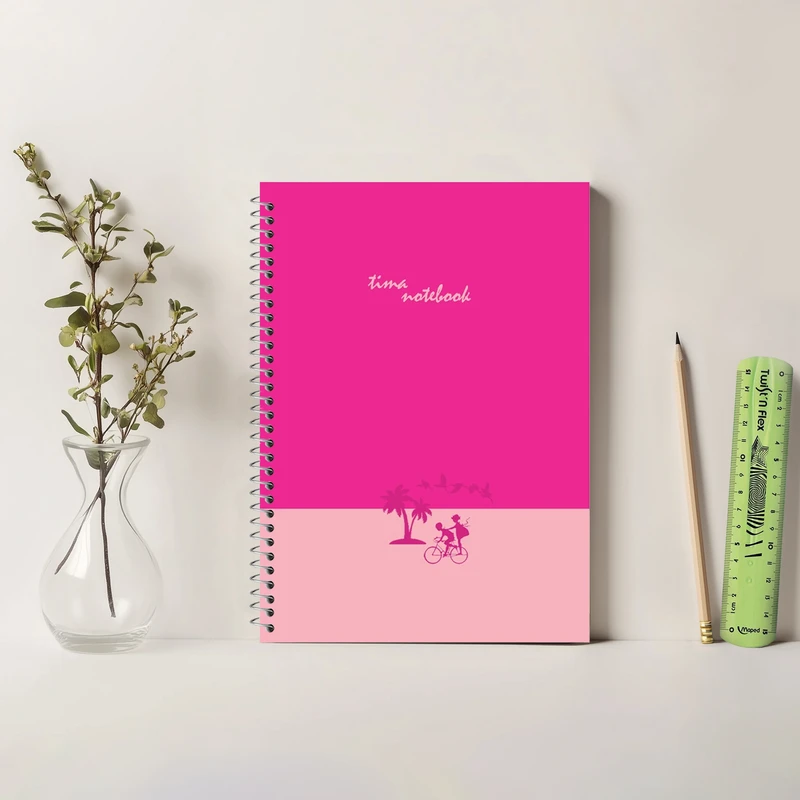 دفتر زبان 50 برگ تیما مدل نخل