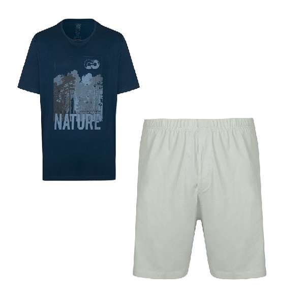 ست تی شرت و شلوارک مردانه لیورجی مدل 311745