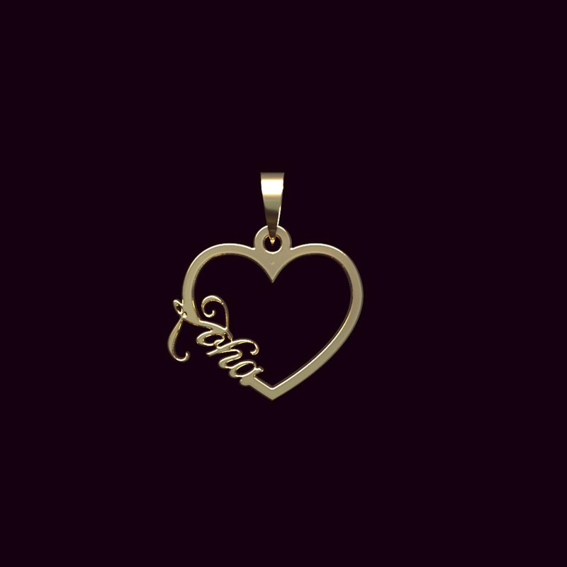 آویز گردنبند طلا 18 عیار زنانه مدوپد مدل اسم ضحی zoha کد PB1-10464