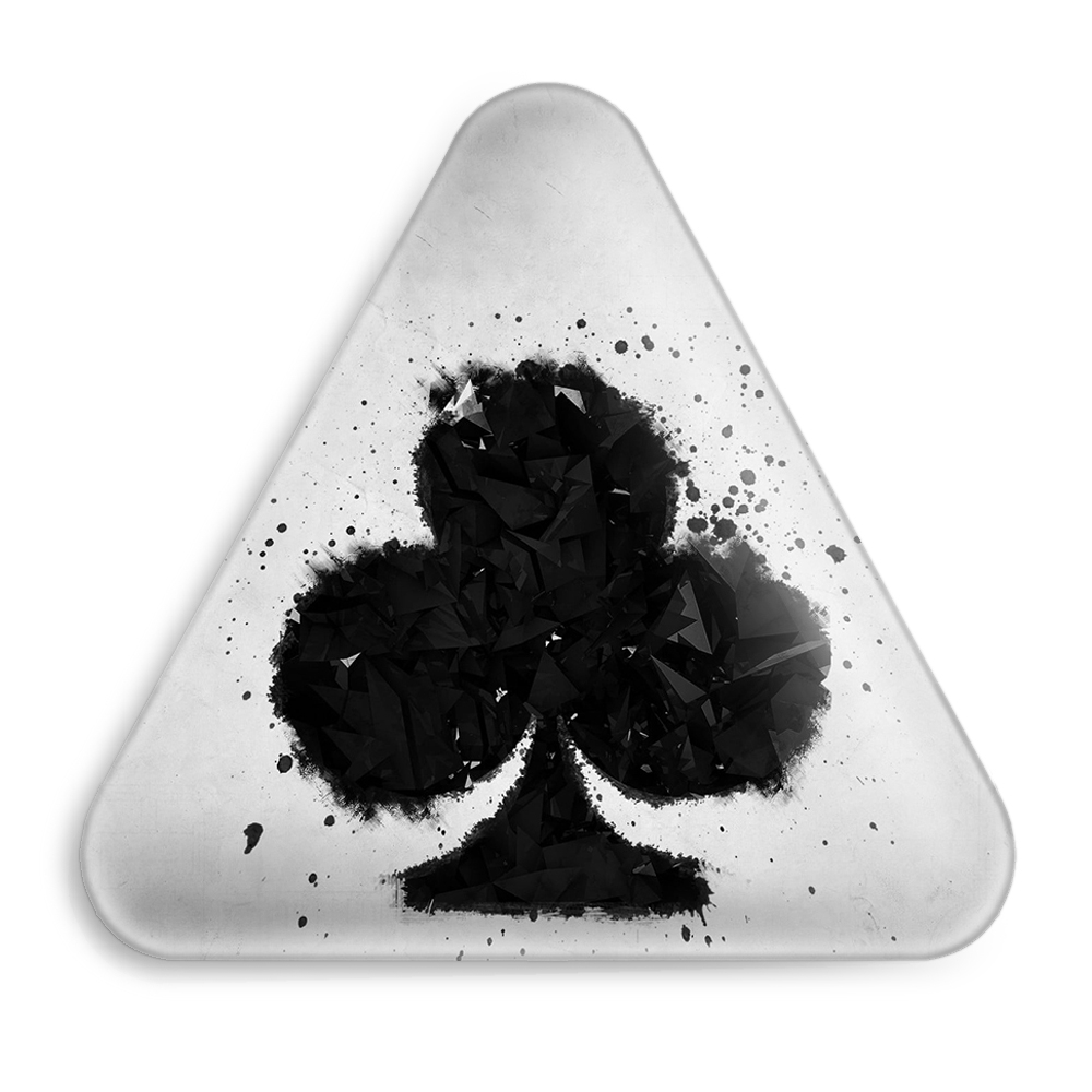 پیکسل خندالو طرح شبدر سیاه انیمه بلک کلاور Black Clover مدل مثلثی کد 11734