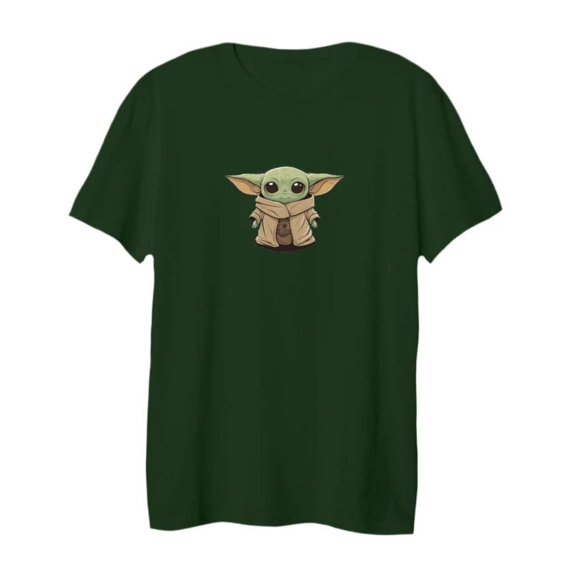 تی شرت لانگ آستین کوتاه زنانه مدل بیبی یودا کد 12