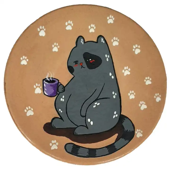 دیوارکوب تزئینی مدل گربه تنبل