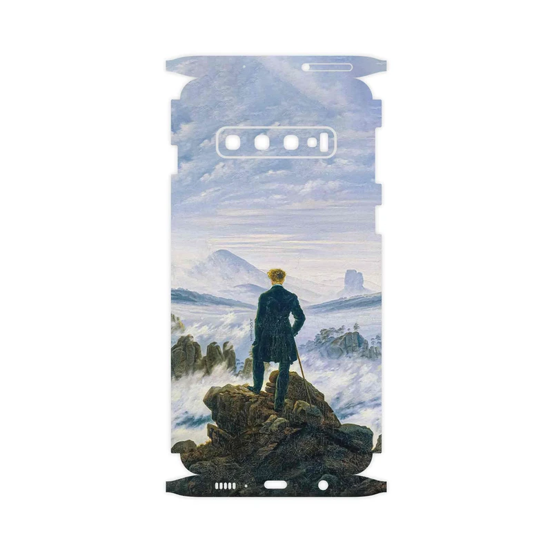 برچسب پوششی ماهوت مدل Wanderer above the Sea of Fog-FullSkin مناسب برای گوشی موبایل سامسونگ Galaxy S10