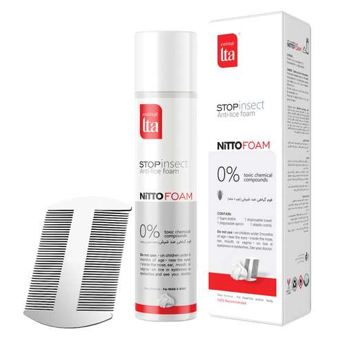 فوم ضد شپش استتیک التا مدل 1002 حجم 200 میلی‌لیتر به همراه شانه