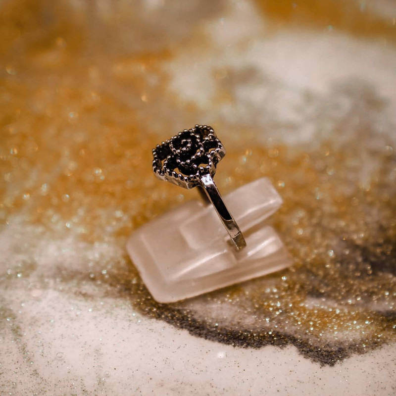 انگشتر زنانه طرح گل رز کد RKH_885