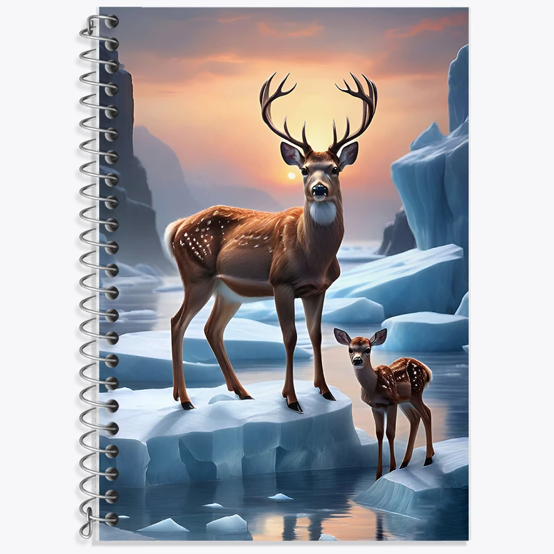 دفتر لغت 50 برگ خندالو طرح گوزن کد F6160