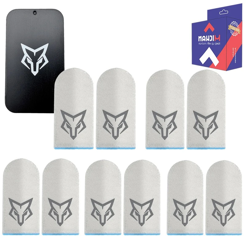 آستین کنترل کننده انگشت میچان مدل V5 به همراه جعبه فلزی بسته 10 عددی