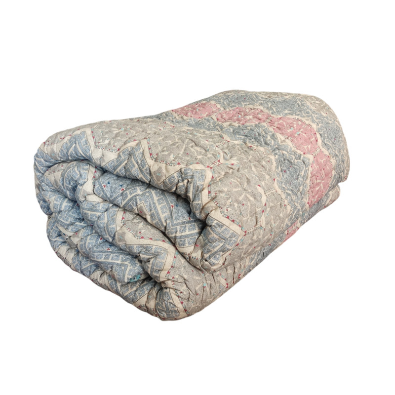 لحاف مدل دست دوز کرسی طرح لوزی سایز 300×300 سانتی متر