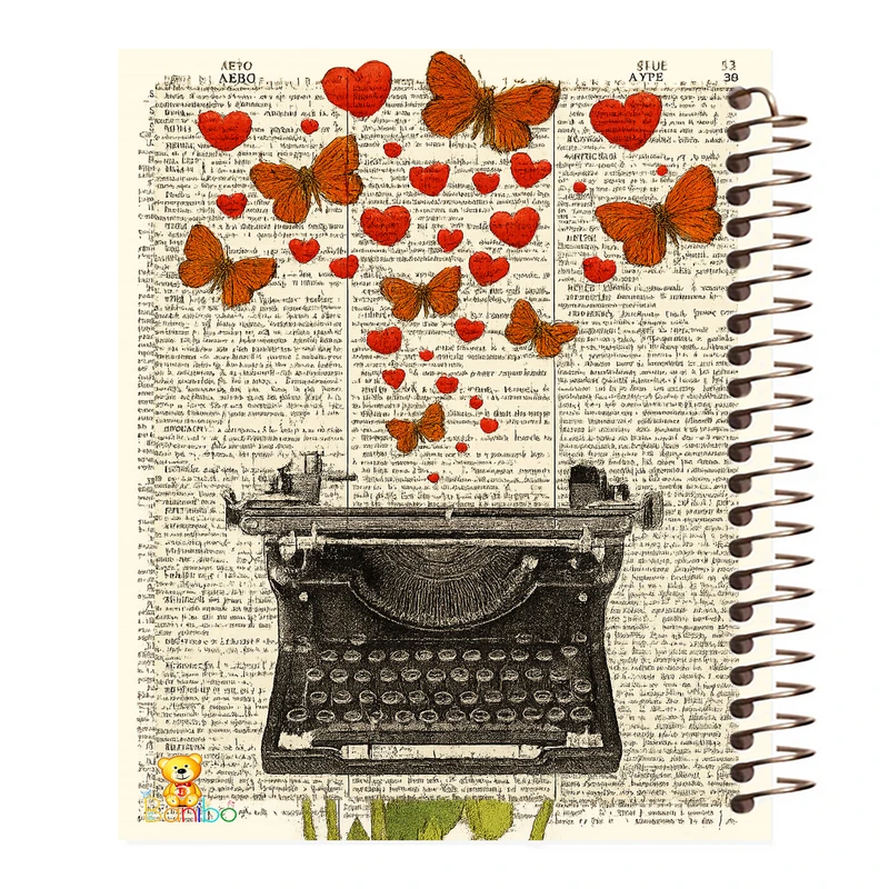 دفتر نقاشی 100 برگ بانیبو مدل پروانه کد 2758