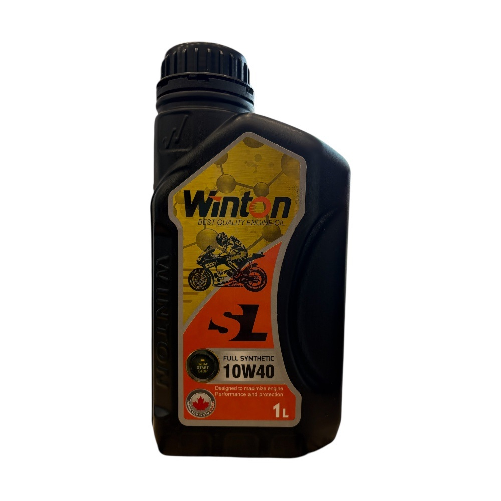 روغن موتور سیکلت تمام سنتتیک وینتون مدل SL 10W-40 حجم 1 لیتر