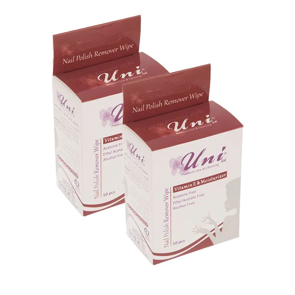 عکس شماره 2 : پد لاک پاک کن یونی لد مدل vitamin e and moisturizer مجموعه 2 عددی