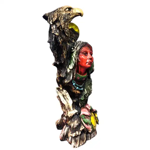 مجسمه دنیا دکوری سرمد مدل سرخپوست و عقاب
