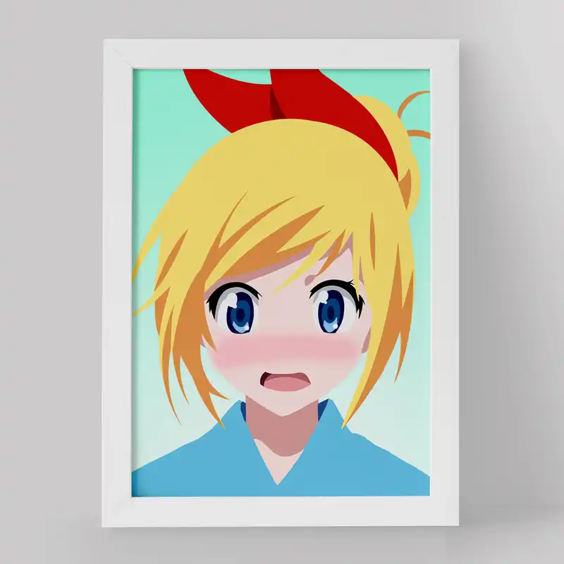 تابلو خندالو مدل انیمه عشق دروغین کد 17171