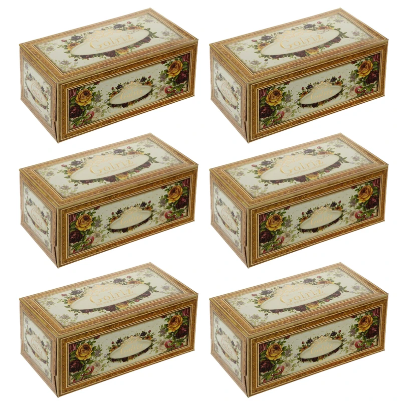 دستمال کاغذی 100 برگ گلریز مدل 002 بسته 6 عددی
