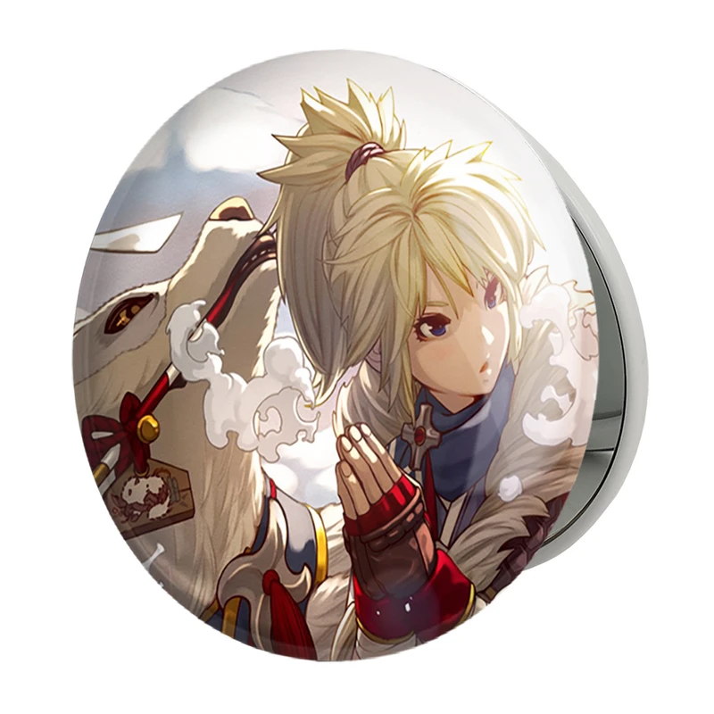 آینه جیبی خندالو طرح بازی شکارچی هیولا (Monster Hunter) مدل تاشو کد 33283