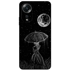 Megafone Girl and Moon 1369 Cover For Oppo A58