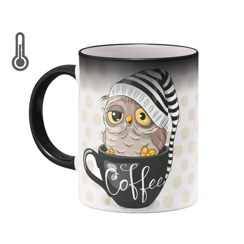 ماگ حرارتی بیگ ماگ مدل جغد عاشقانه کد 1043