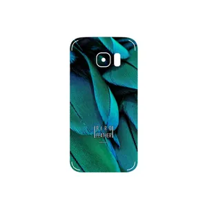 MAHOOT Green Feather Cover Sticker for Samsung Galaxy S7