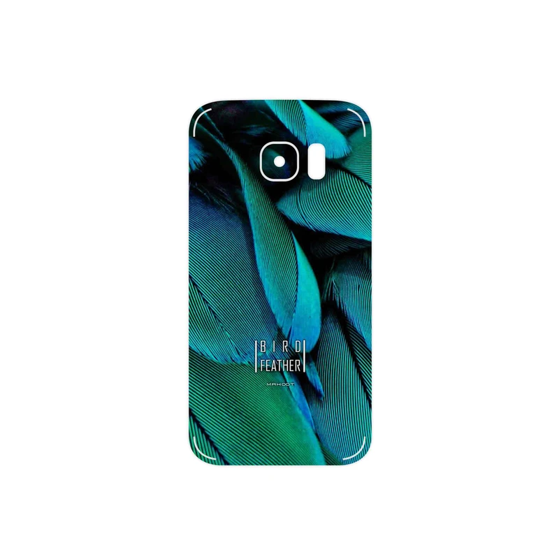 برچسب پوششی ماهوت مدل Green Feather مناسب برای گوشی موبایل سامسونگ Galaxy S7