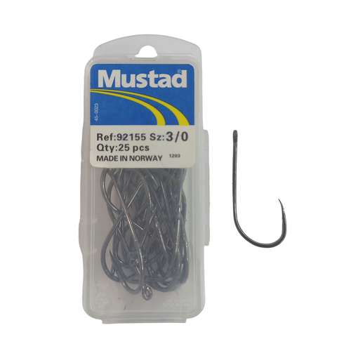 قلاب ماهیگیری موستاد سایز 3 مدل فلزی بسته 25 عددی