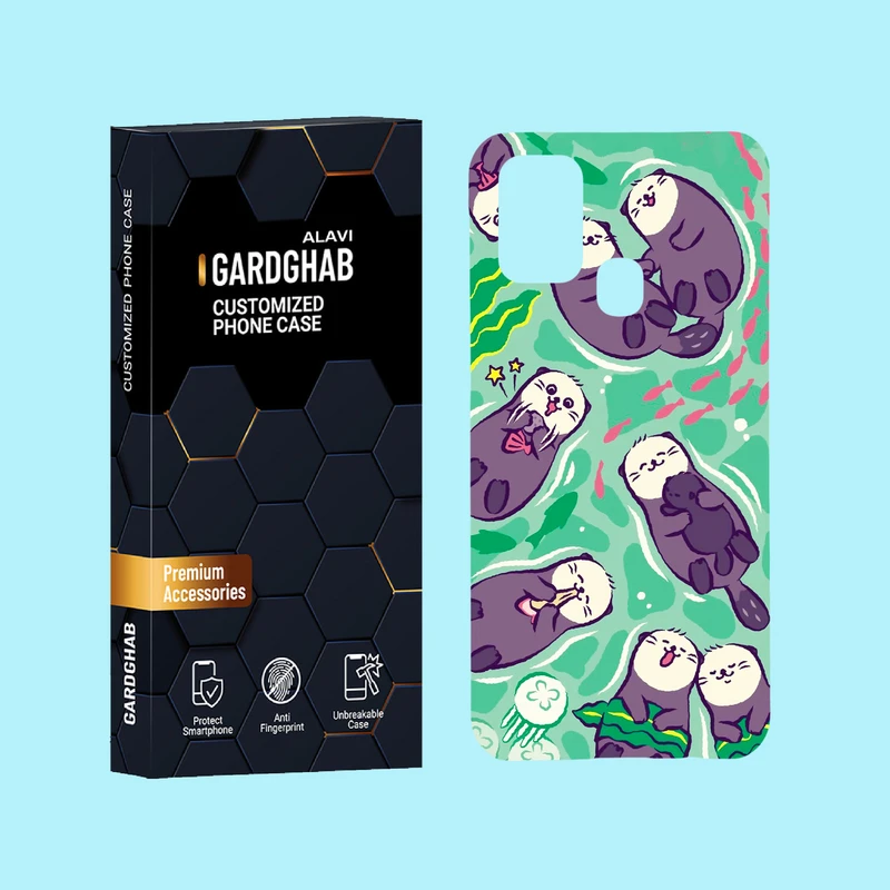 کاور گارد قاب علوی مدل حیوانات مناسب برای گوشی موبایل سامسونگ Galaxy M31